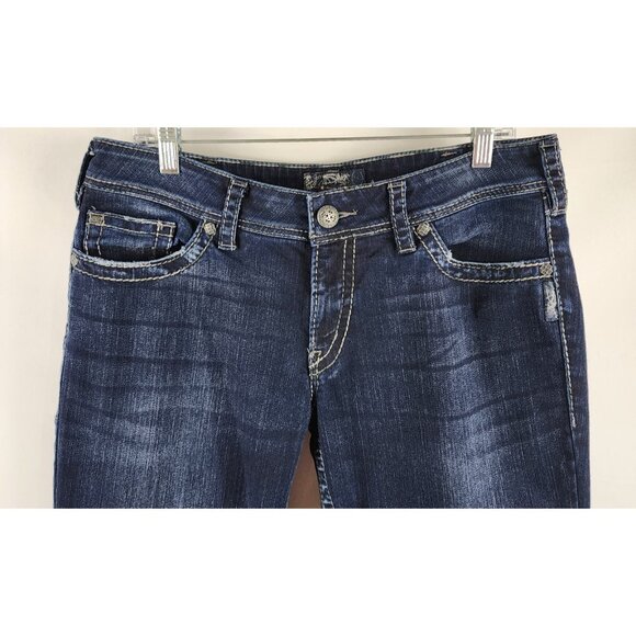 Silver Jeans Women's Dark Blue Jeans - Picture 2 of 10